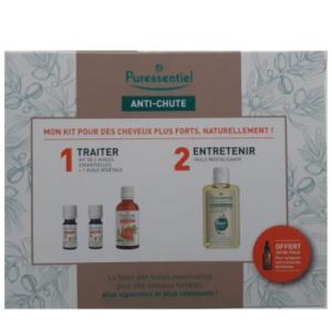 Puressentiel Coffret Anti-Chute – Kit Huiles Essentielles et Huile Revitalisante
